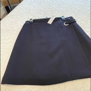 NWT navy blue wrap skirt from Ann Taylor, size 10.